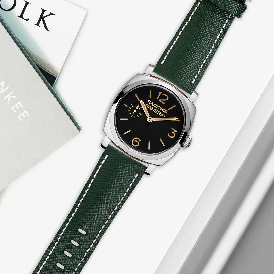 Panerai Radiomir 1940 Straps - Saffiano Dark Green – Liger Straps