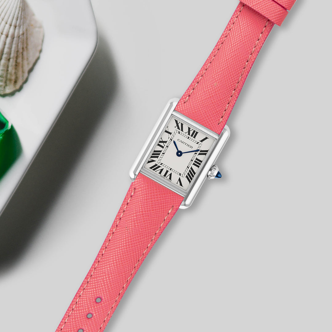 Cartier Tank Straps - Saffiano Pink – Liger Straps