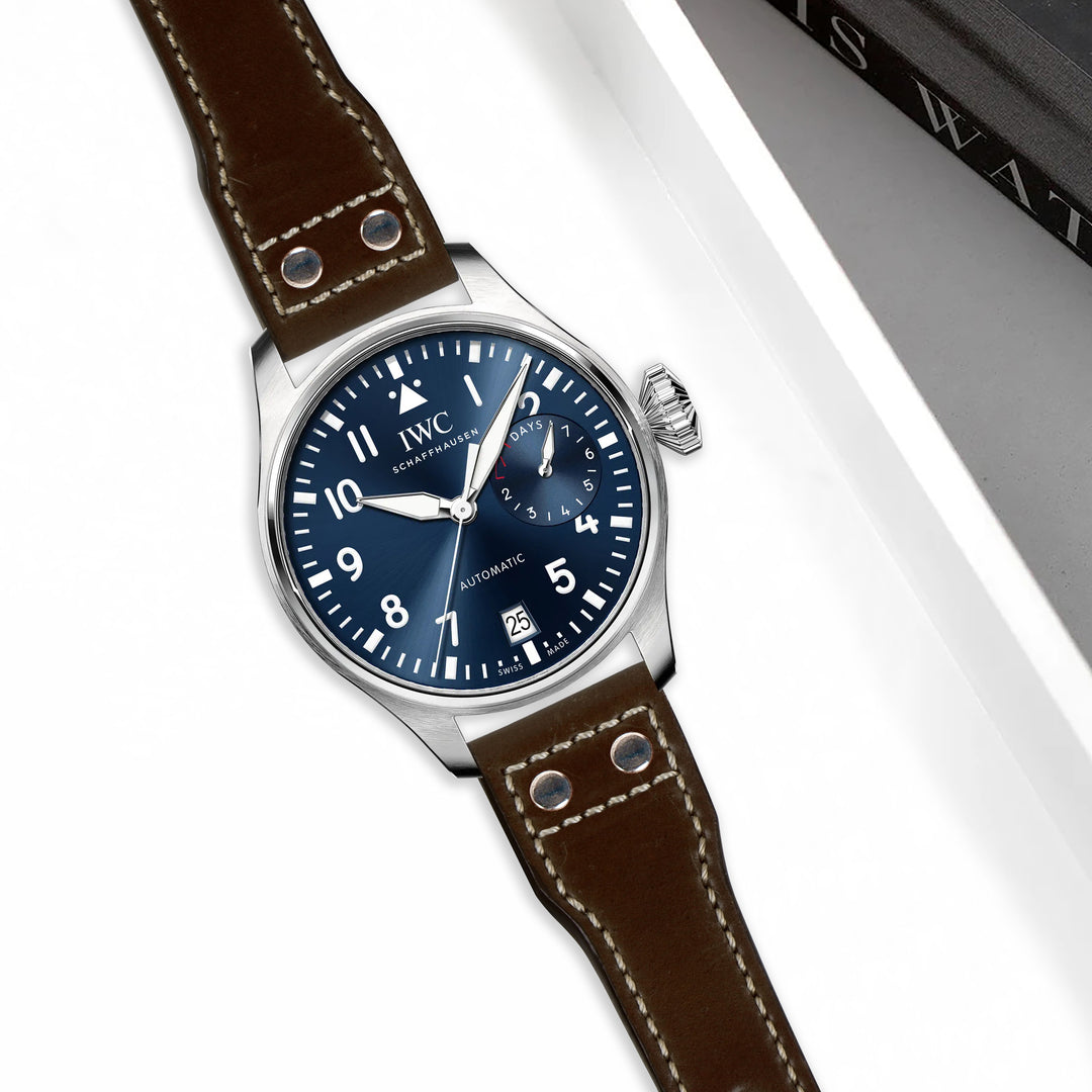Iwc Pilot Straps - Santoni Rivets – Liger Straps