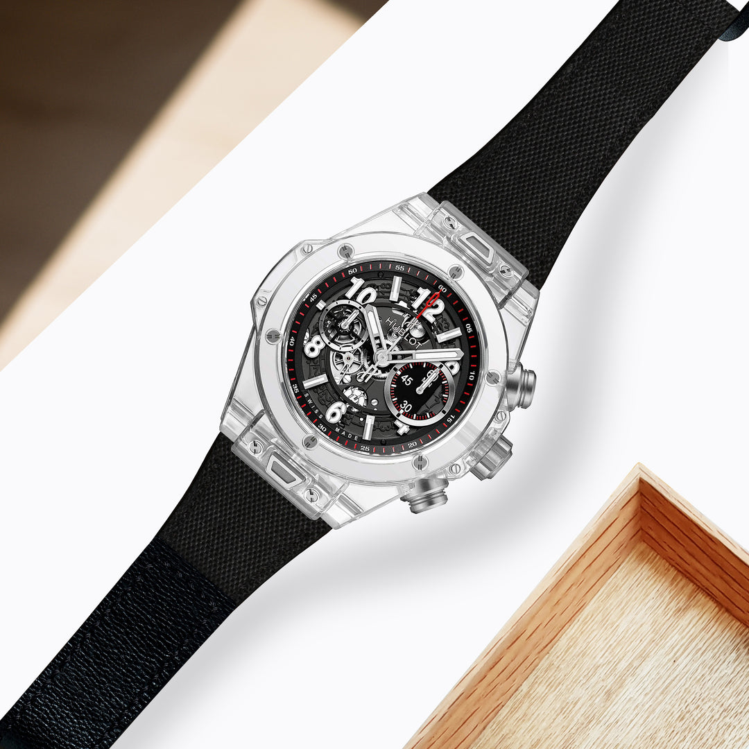 HUBLOT ウブロ　ワンクリックベルト Hublot Unico One Click Velcro Straps - Velcro Canvas Black – Liger