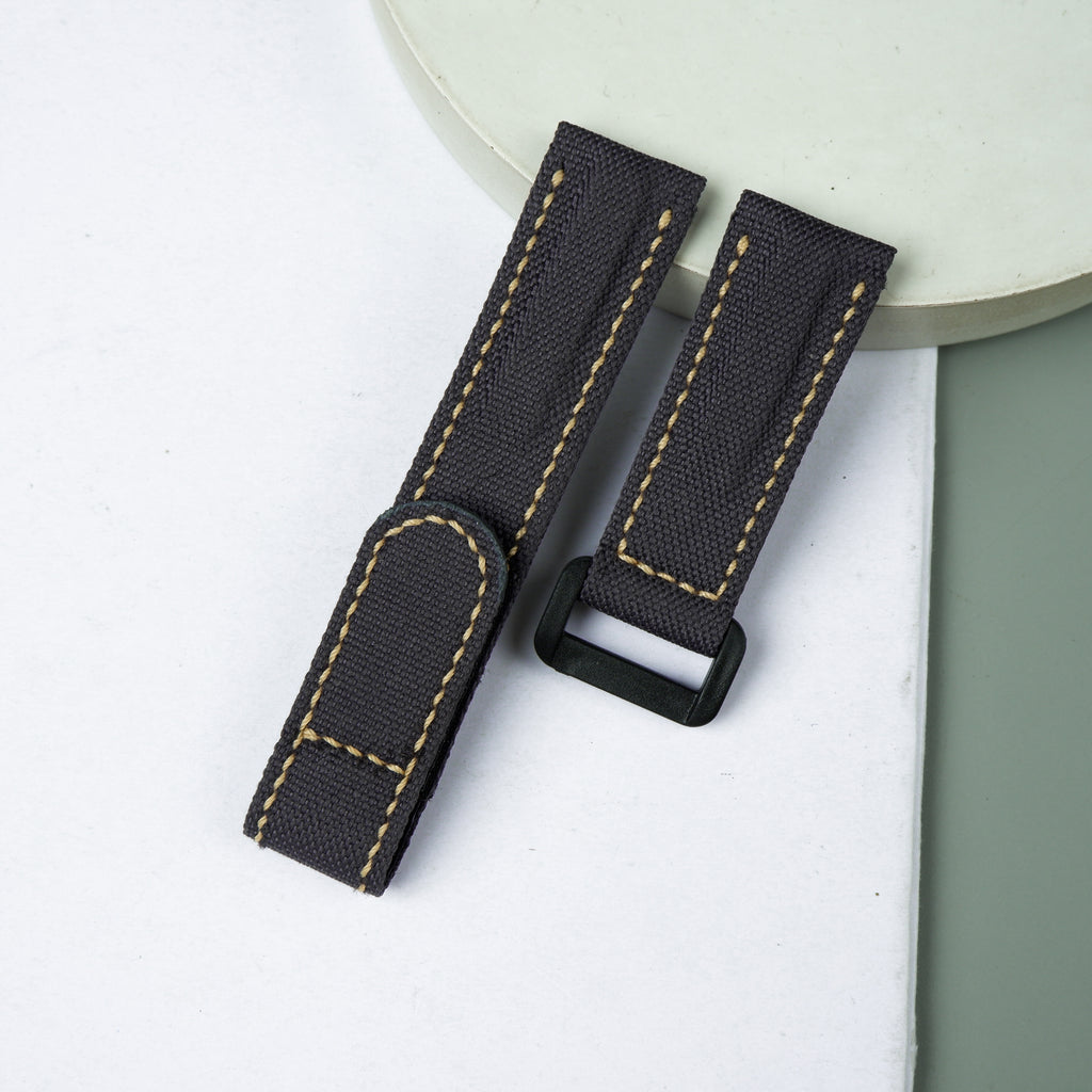 Epi Black Slim Leather Watch Strap 