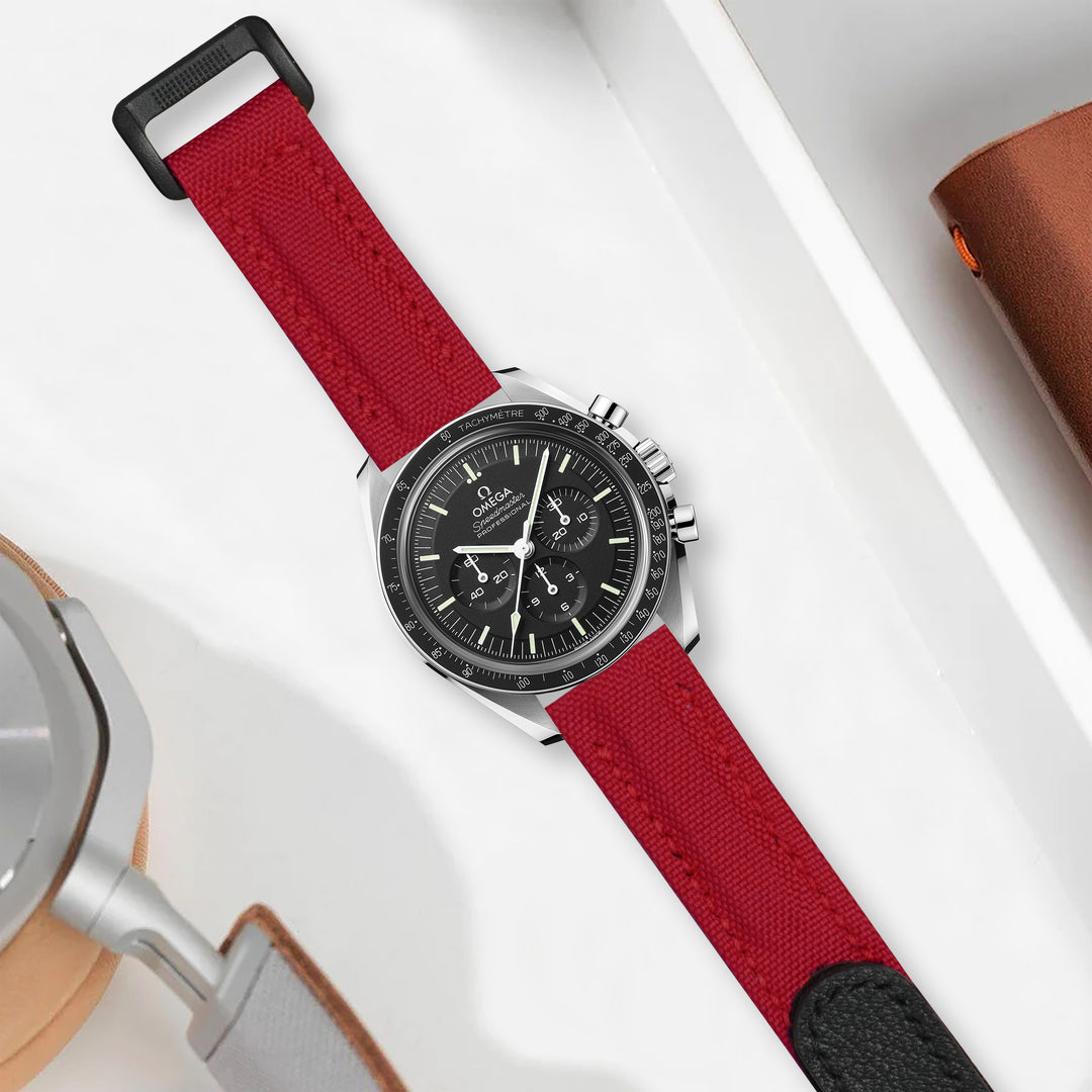 Omega Speedmaster Moonwatch Straps - Velcro Canvas Extreme Padded