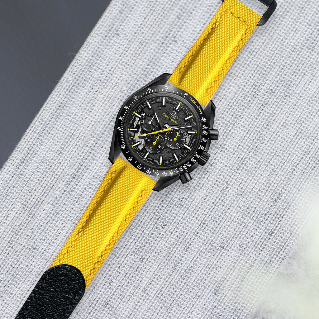 Omega Dark Side Of The Moon Straps - Velcro Canvas Extreme Padded