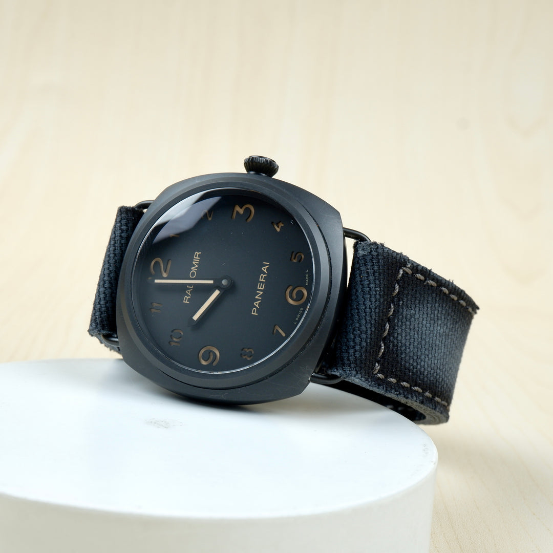 Panerai Radiomir Straps Vintage Canvas Black Liger Straps