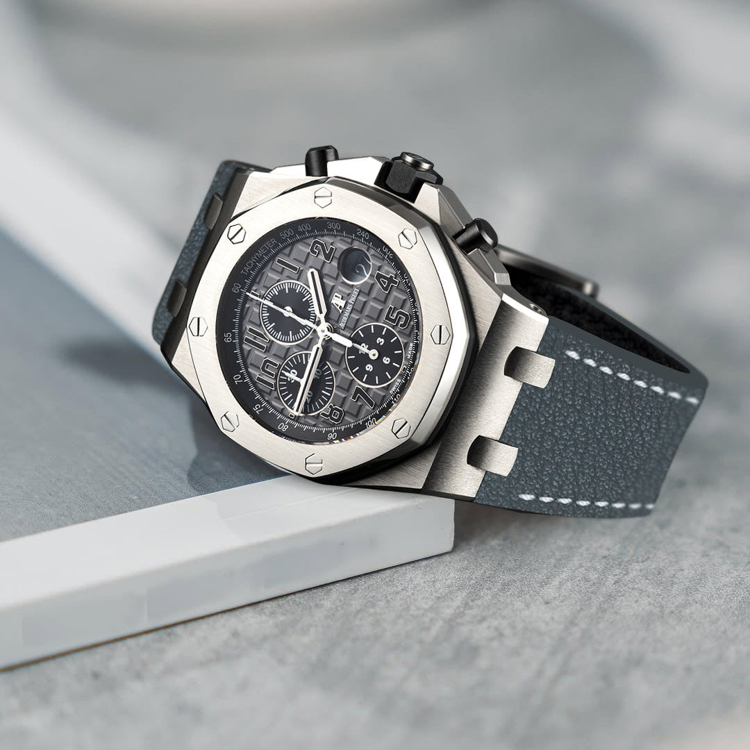AP ROO 42mm Straps - AP Chevre Grey – Liger Straps