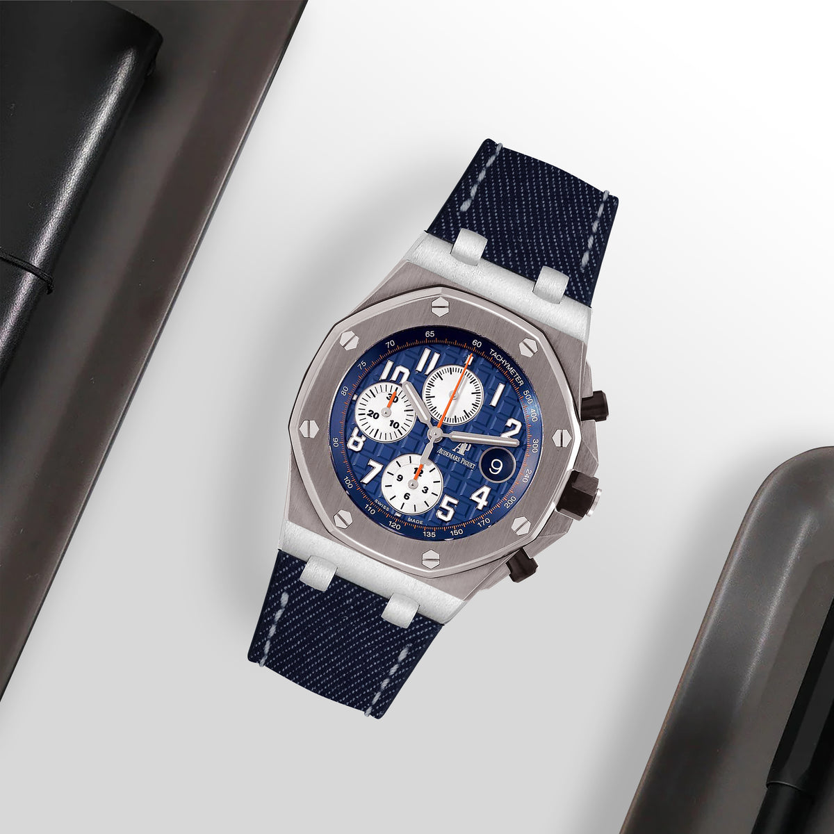 AP ROO 42mm Straps - AP Denim New Ink – Liger Straps