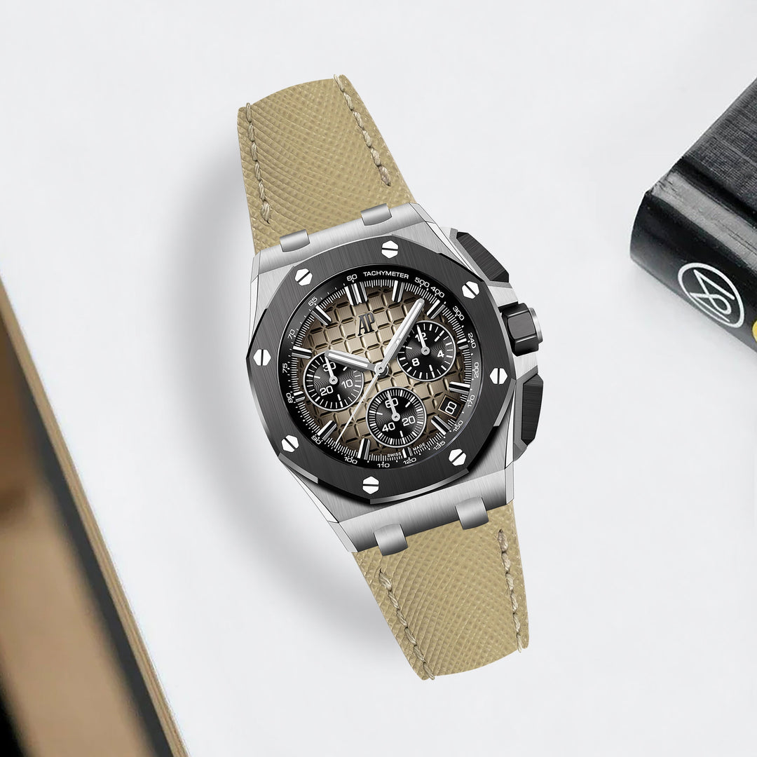 AP Interchangeable Quick Release Straps - AP Saffiano Beige