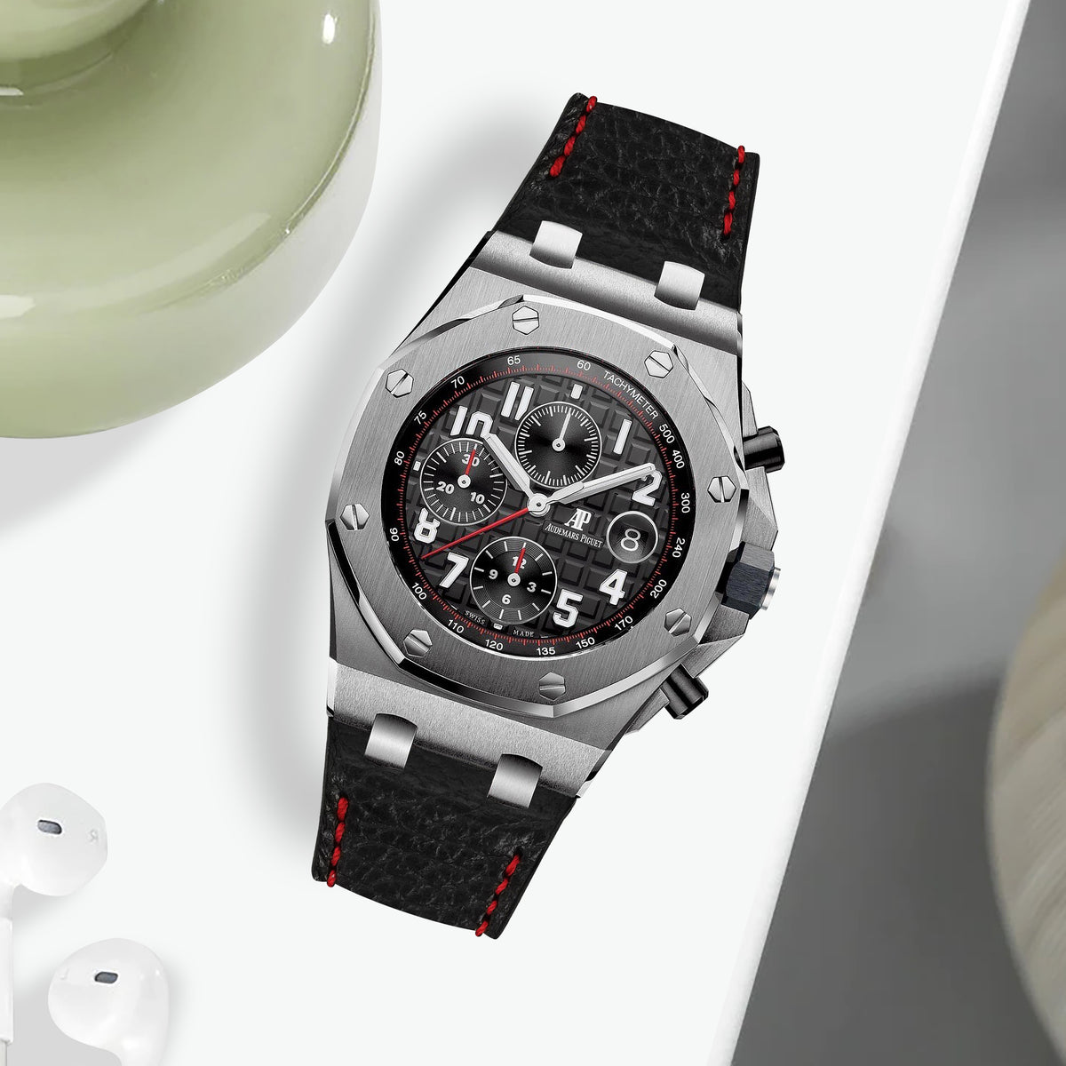 AP Roo 42mm Straps - AP Tjakra Black – Liger Straps