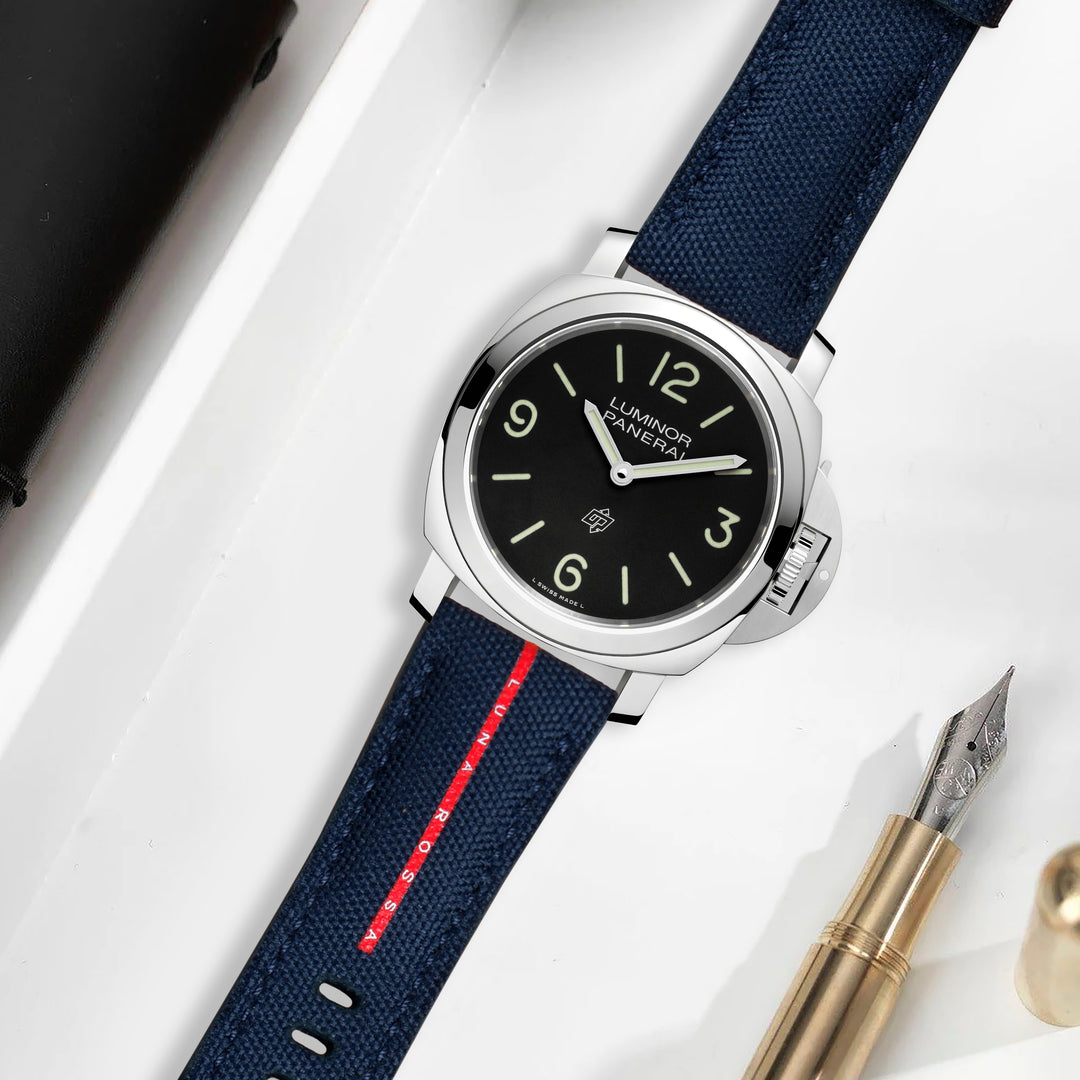 Panerai Luminor Straps - Canvas Navy Blue Luna Rossa – Liger