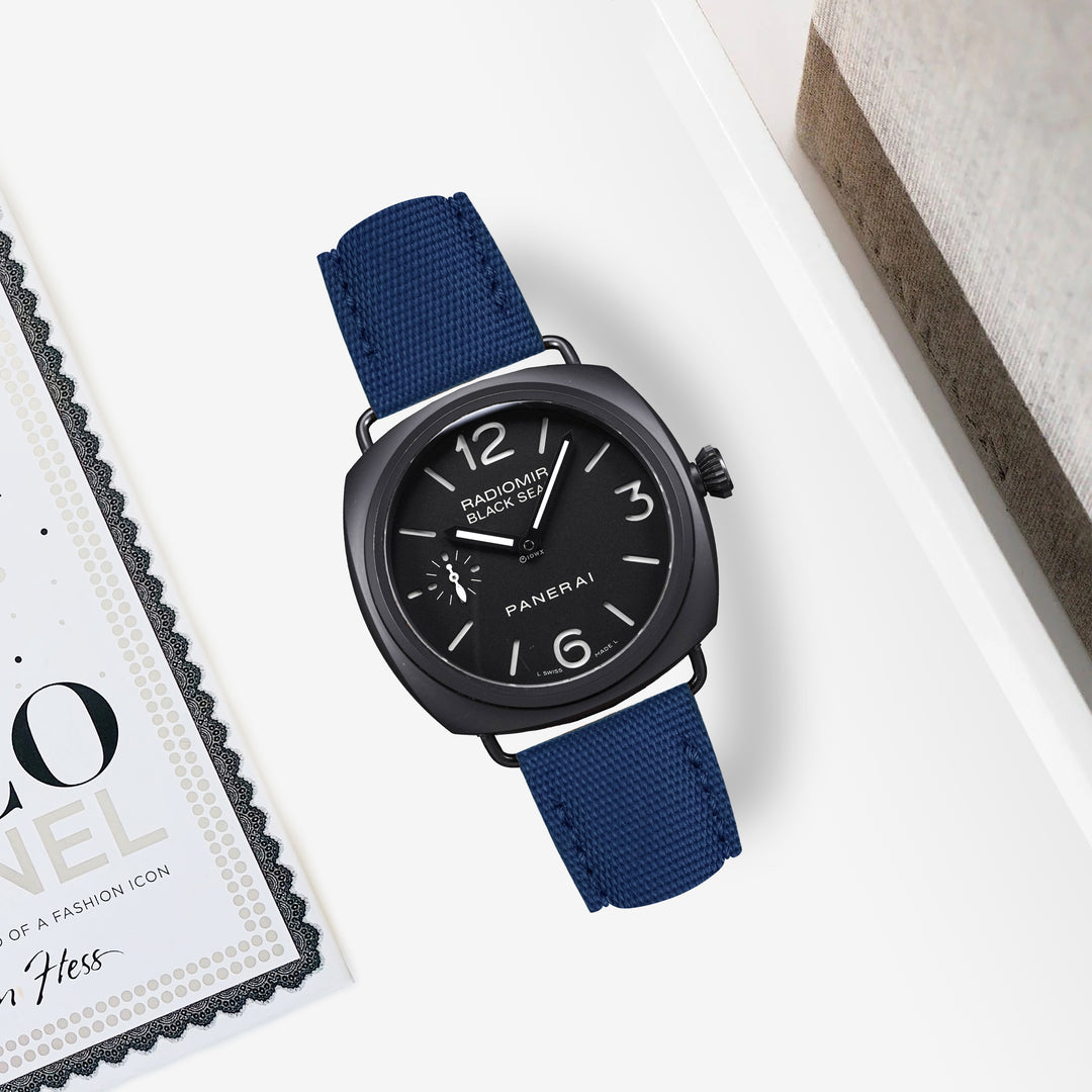 Panerai Radiomir Straps - Canvas Navy Blue – Liger Straps