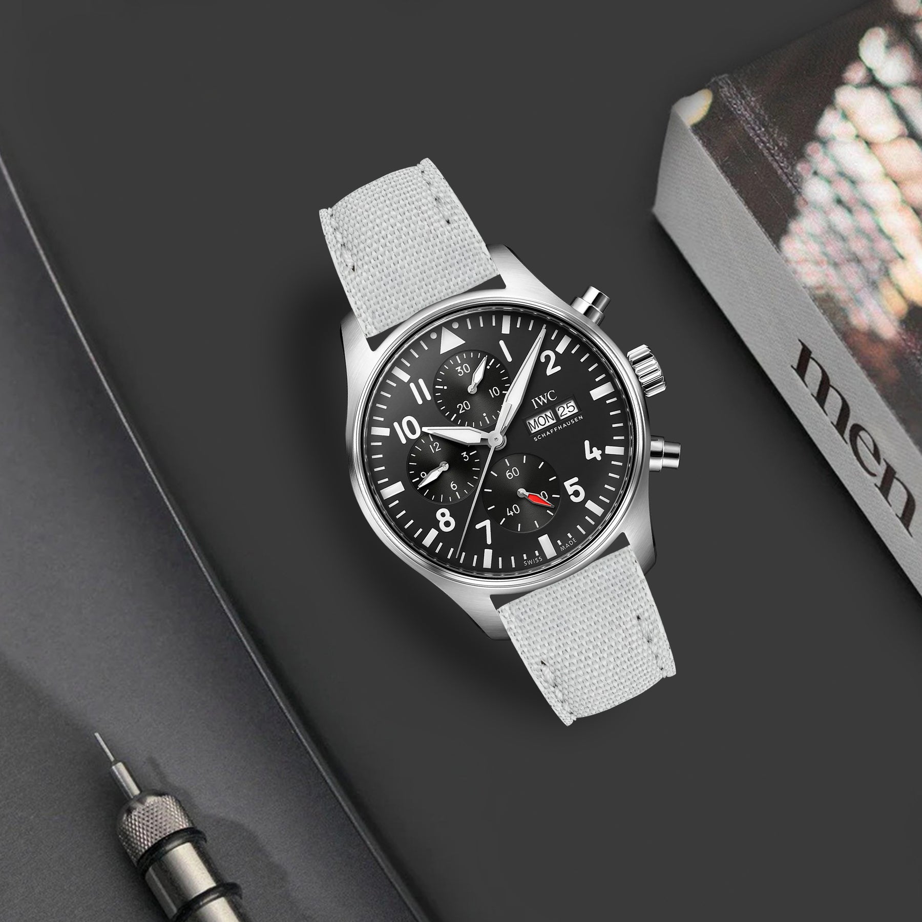 IWC Easx Change Straps - Canvas White – Liger Straps