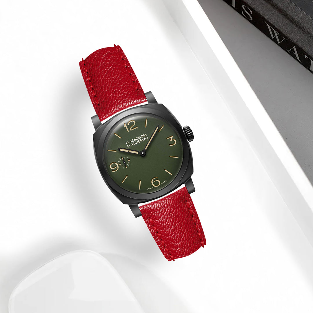Panerai Radiomir 1940 Straps - Chevre Red – Liger Straps