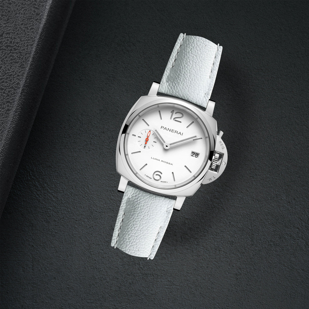 PANERAI ホワイト ラバーベルト Panerai Rubber Strap in White - Helvetus® Switzerland