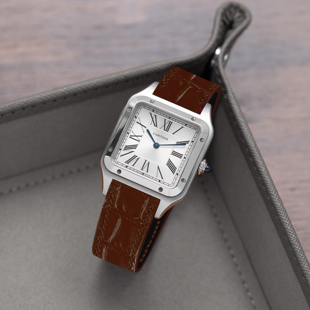 Cartier Dumont Straps - Croco Brown – Liger Straps
