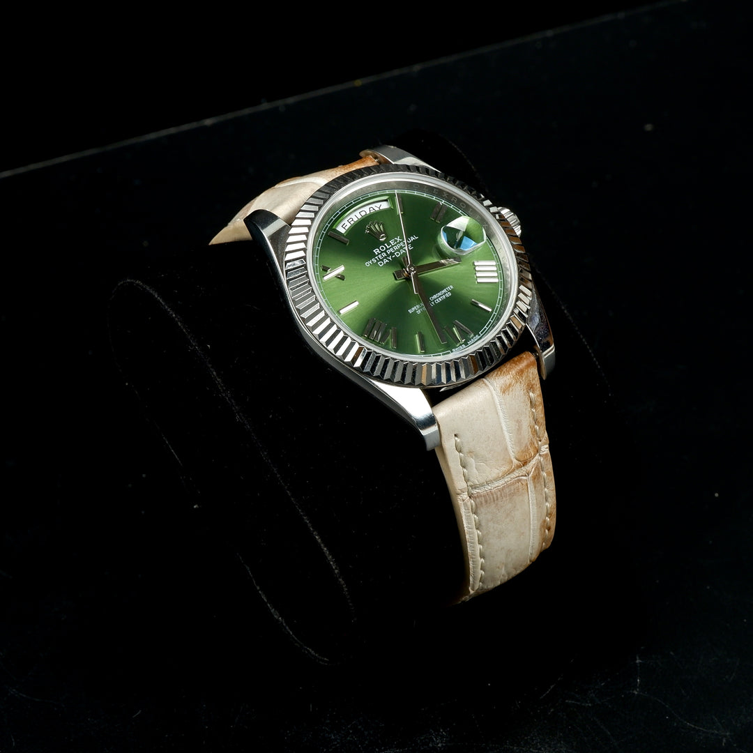 Rolex Daydate Straps - Croco Himalayan – Liger Straps