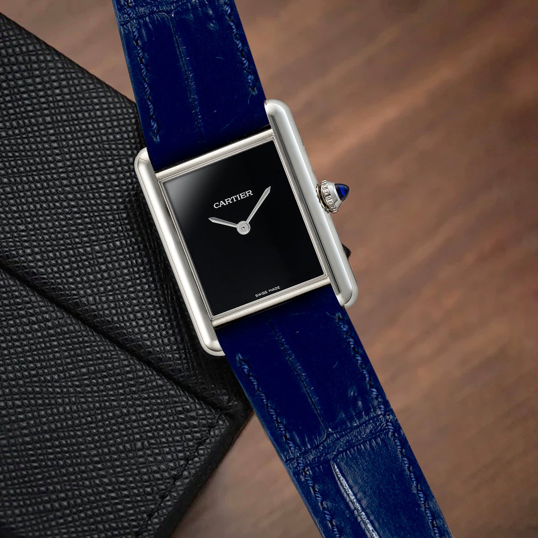Cartier Tank Straps - Croco Navy Blue – Liger Straps