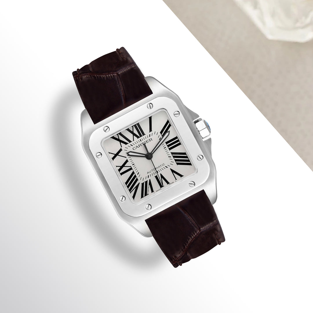 cartier santos tobacco (Santos) L-20-H - (Question) Check this look and get your Cartier Santos watch an upgrade look now! Cartier Santos Tobacco brown Calf