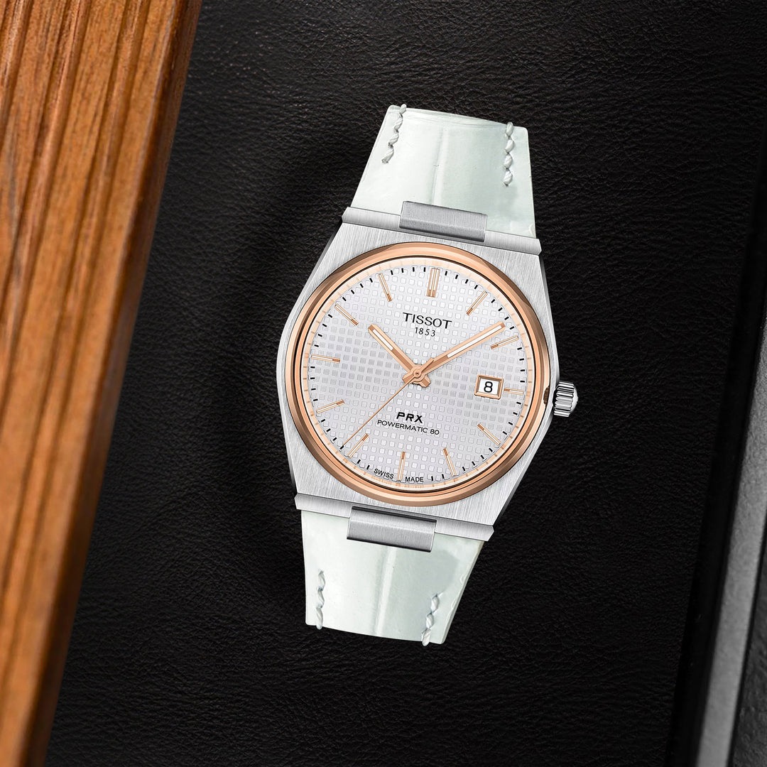Tissot PRX Straps - Croco White – Liger Straps