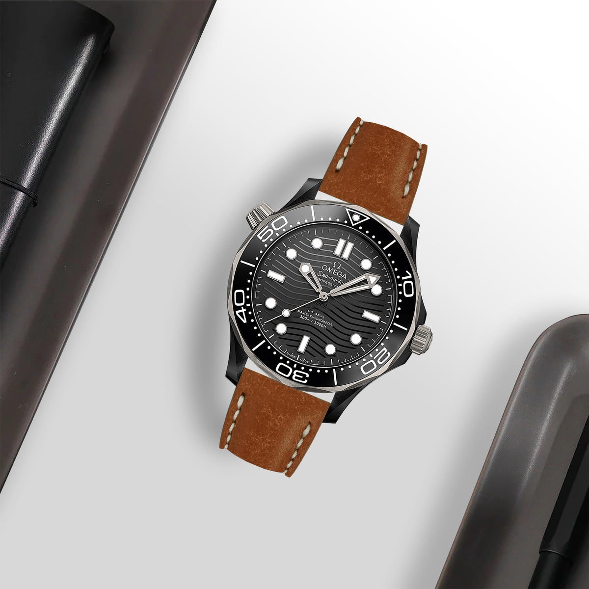 Omega Seamaster Diver 300m Straps - Diablo Brown – Liger Straps
