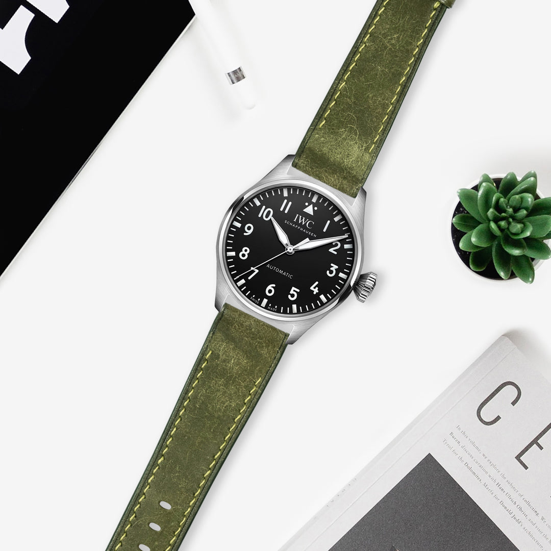 IWC Easx Change Straps - Diablo Olive – Liger Straps