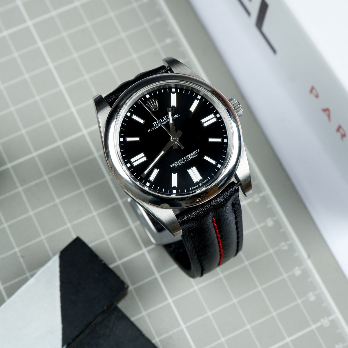 Rolex Oyster Perpetual Straps - Double Ridge Black – Liger Straps