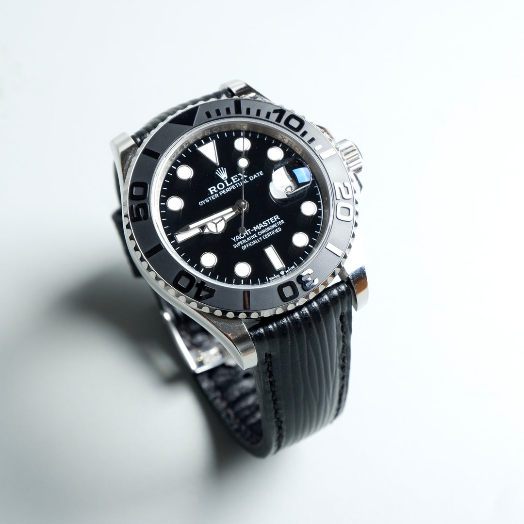 ROLEX Yacht-Master ブラック ラバーバンド 楽天市場】ラバーB（RUBBERB）ロレックス ヨットマスター 40mm