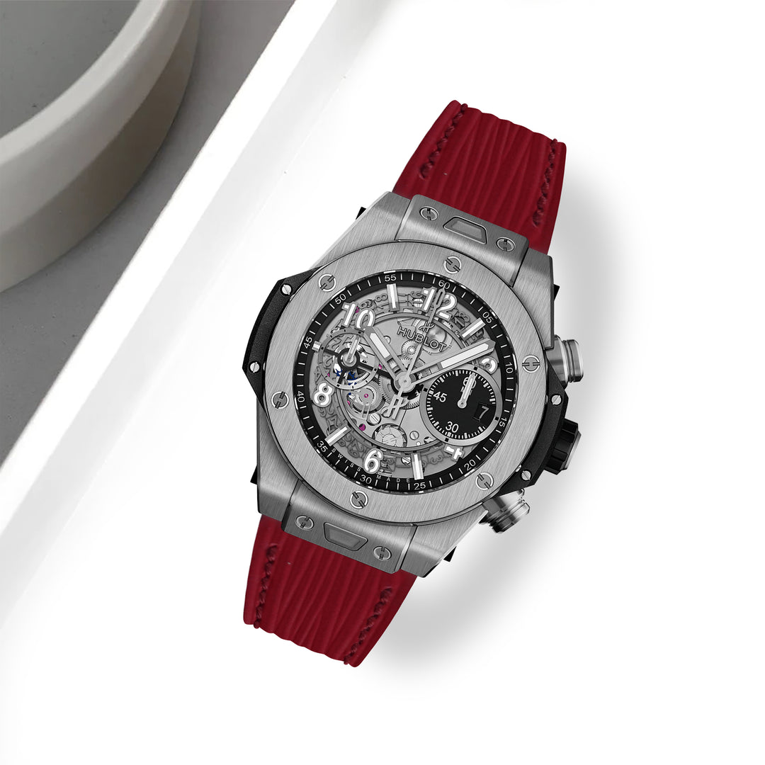 Hublot Unico One Click Straps - Epi Maroon – Liger Straps