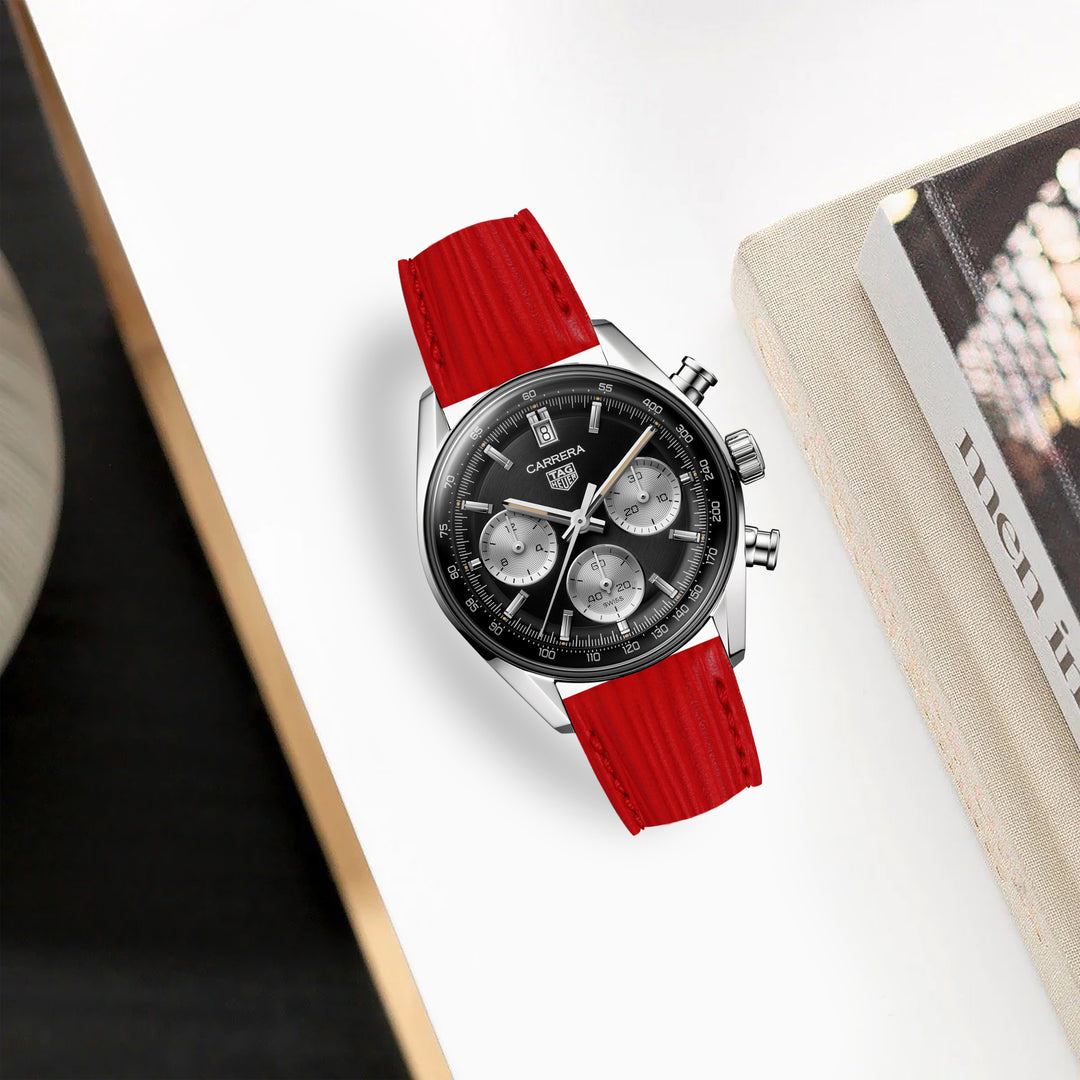 Tag Heuer Carrera Straps - Epi Red – Liger Straps