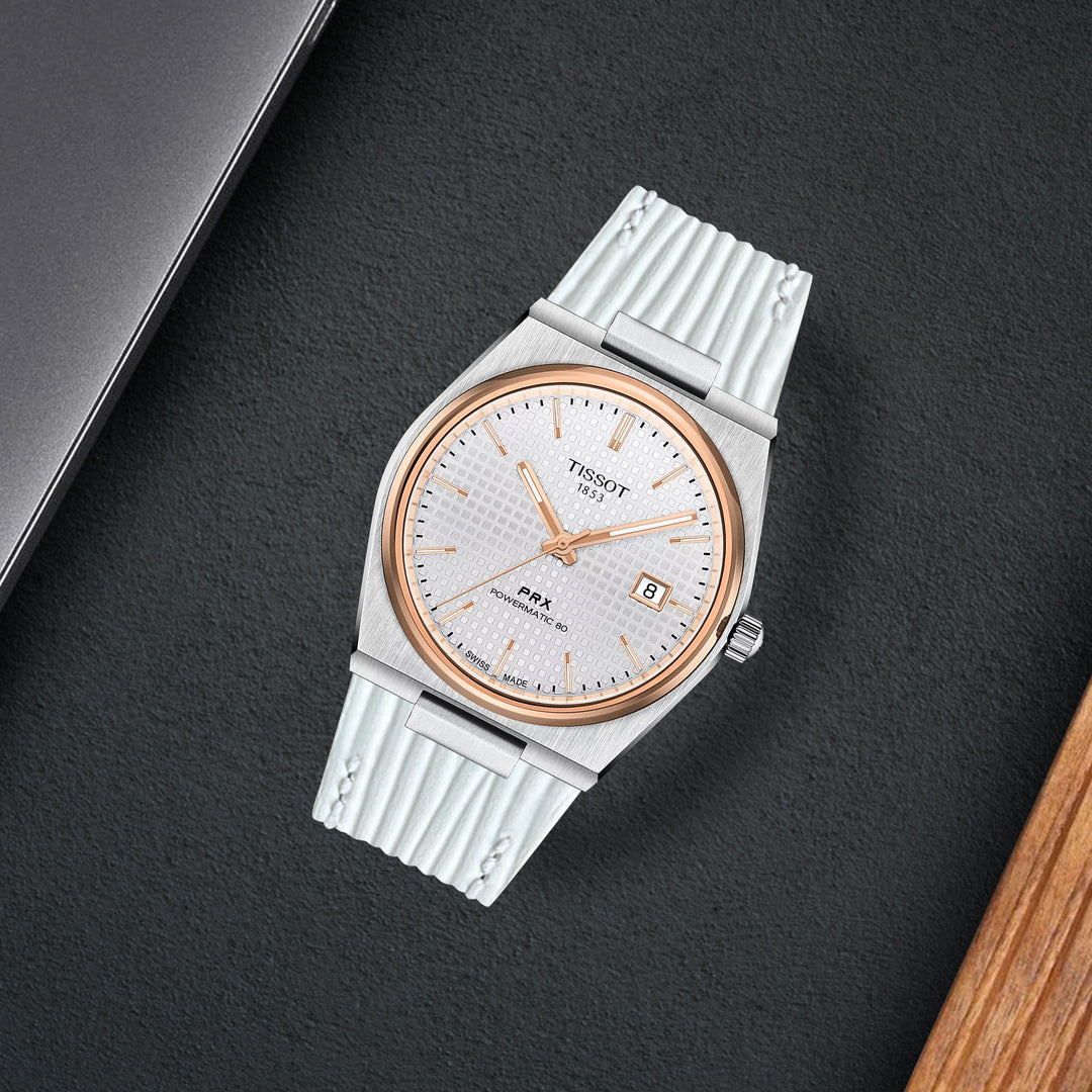Tissot PRX Straps - Epi White – Liger Straps