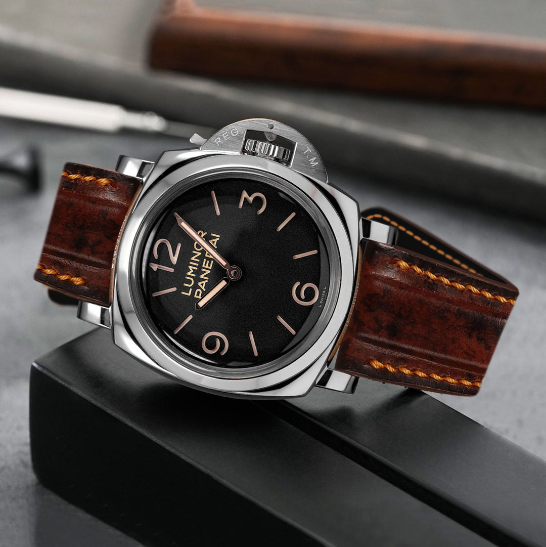 Panerai Luminor Straps - Brown Lanson – Liger Straps