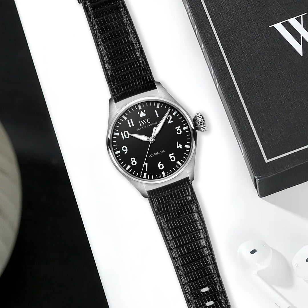IWC Easx Change Straps - Lizard Black – Liger Straps