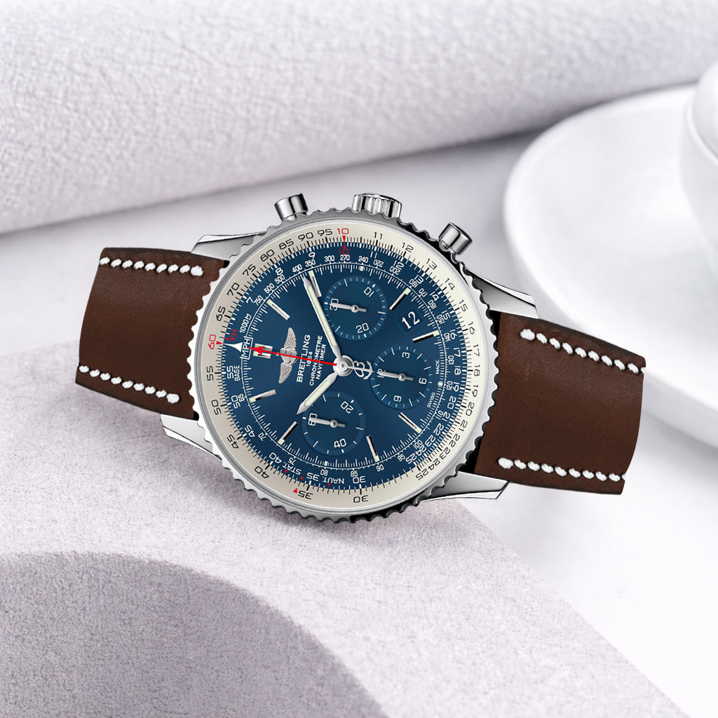 Breitling Navitimer Straps - Minerva Walnut – Liger Straps