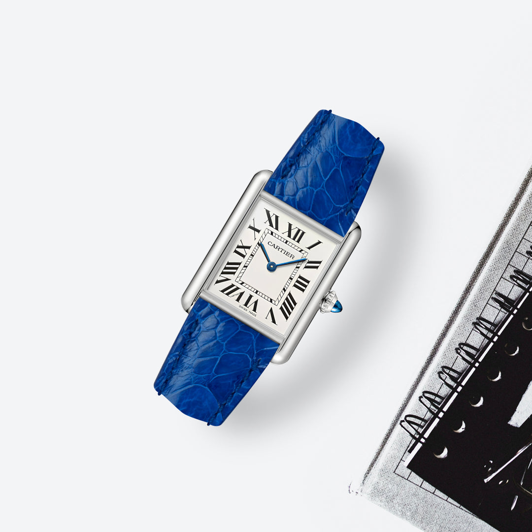 Cartier Tank Straps - Ostrich Leg Blue Batman – Liger Straps