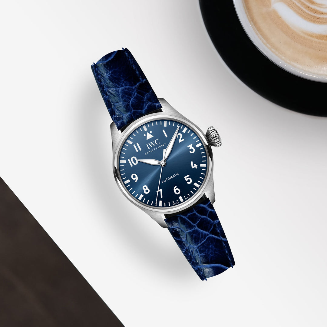 IWC EasX-CHANGE ラバーストラップ IWC Easx Change Straps - Dappled Blue – Liger Straps