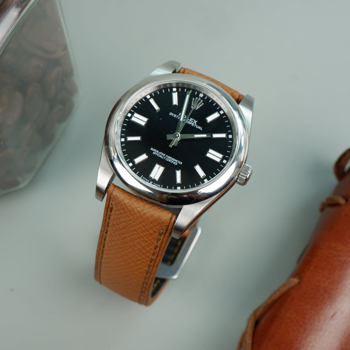 Rolex Oyster Perpetual Straps - Patron Brown – Liger Straps