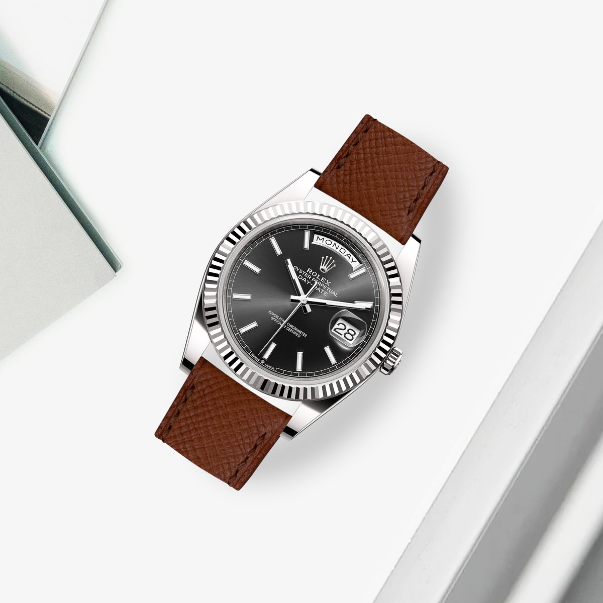 Patron Roulex Rolex Daydate Straps - Patron Cognac – Liger Straps