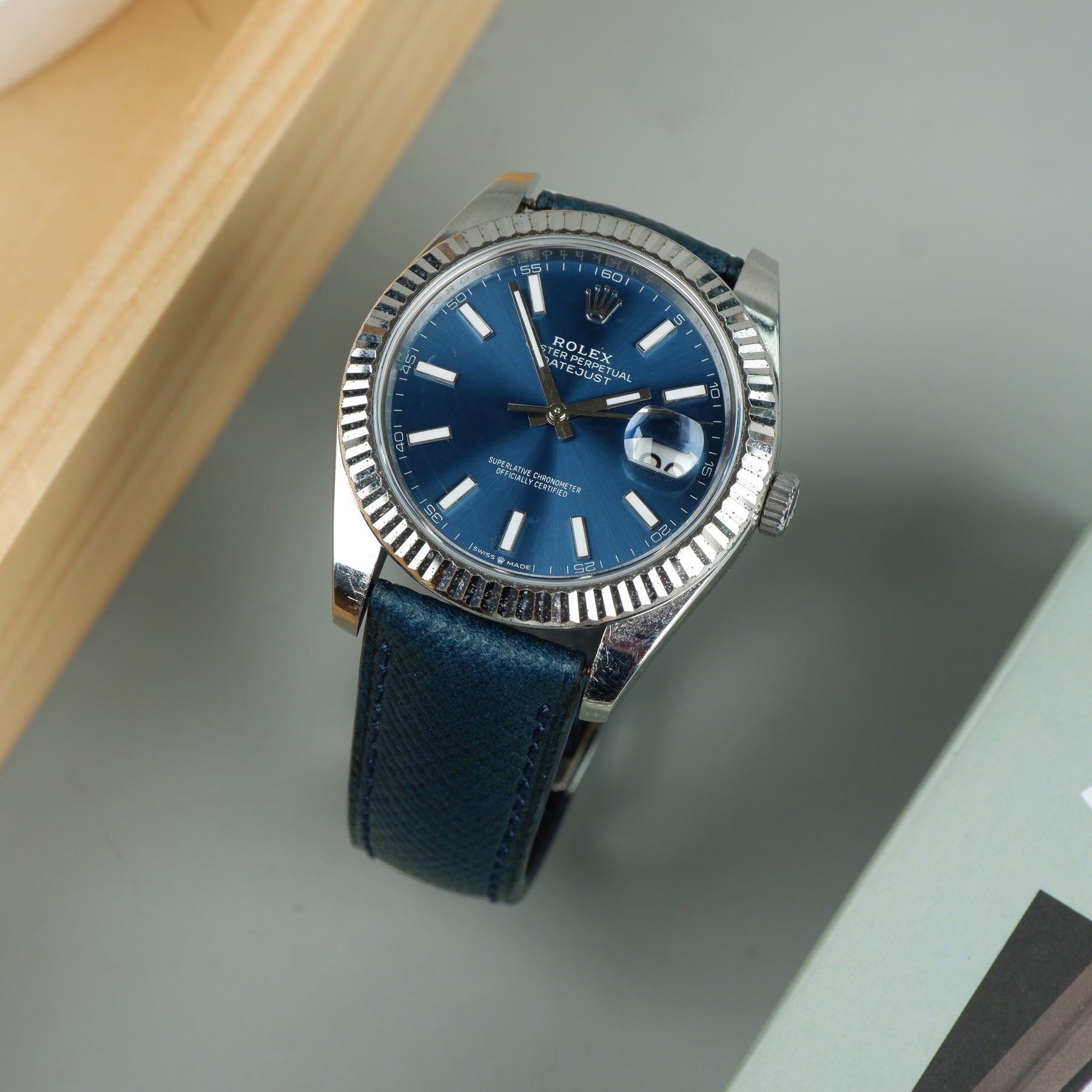 Patron Roulex Rolex Datejust Straps - Patron Navy Blue – Liger Straps