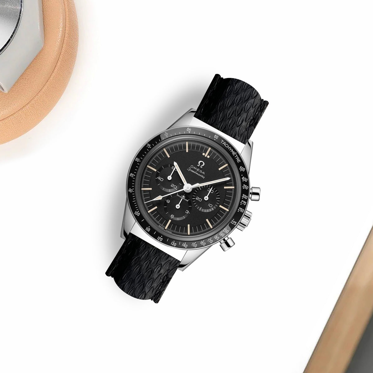 Omega Speedmaster Heritage Straps - Python Black – Liger Straps