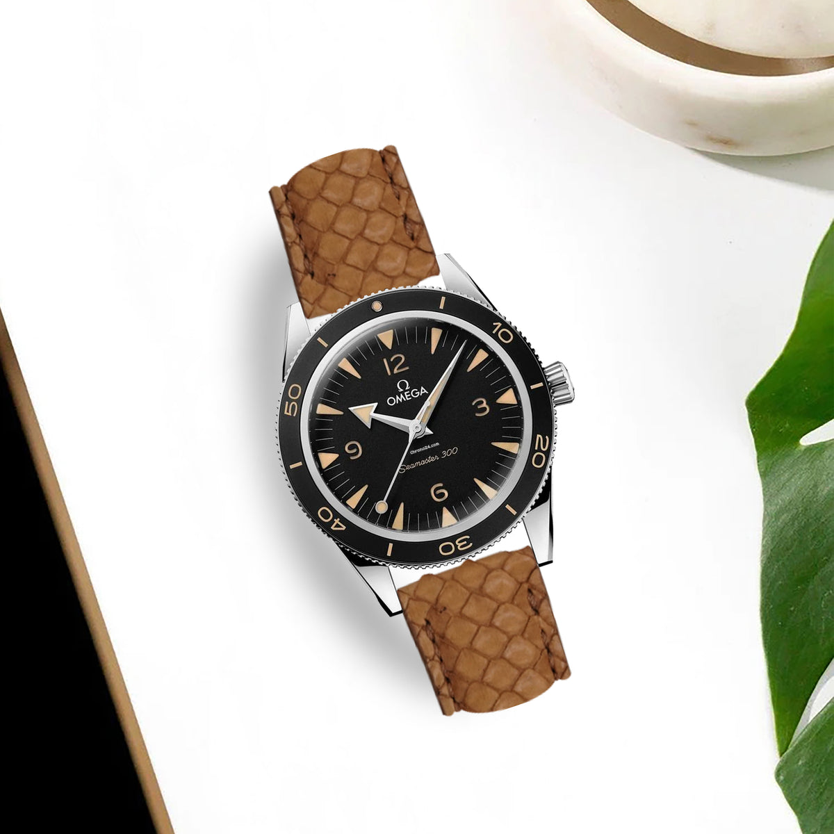 Omega Seamaster Heritage Straps - Python Copper – Liger Straps