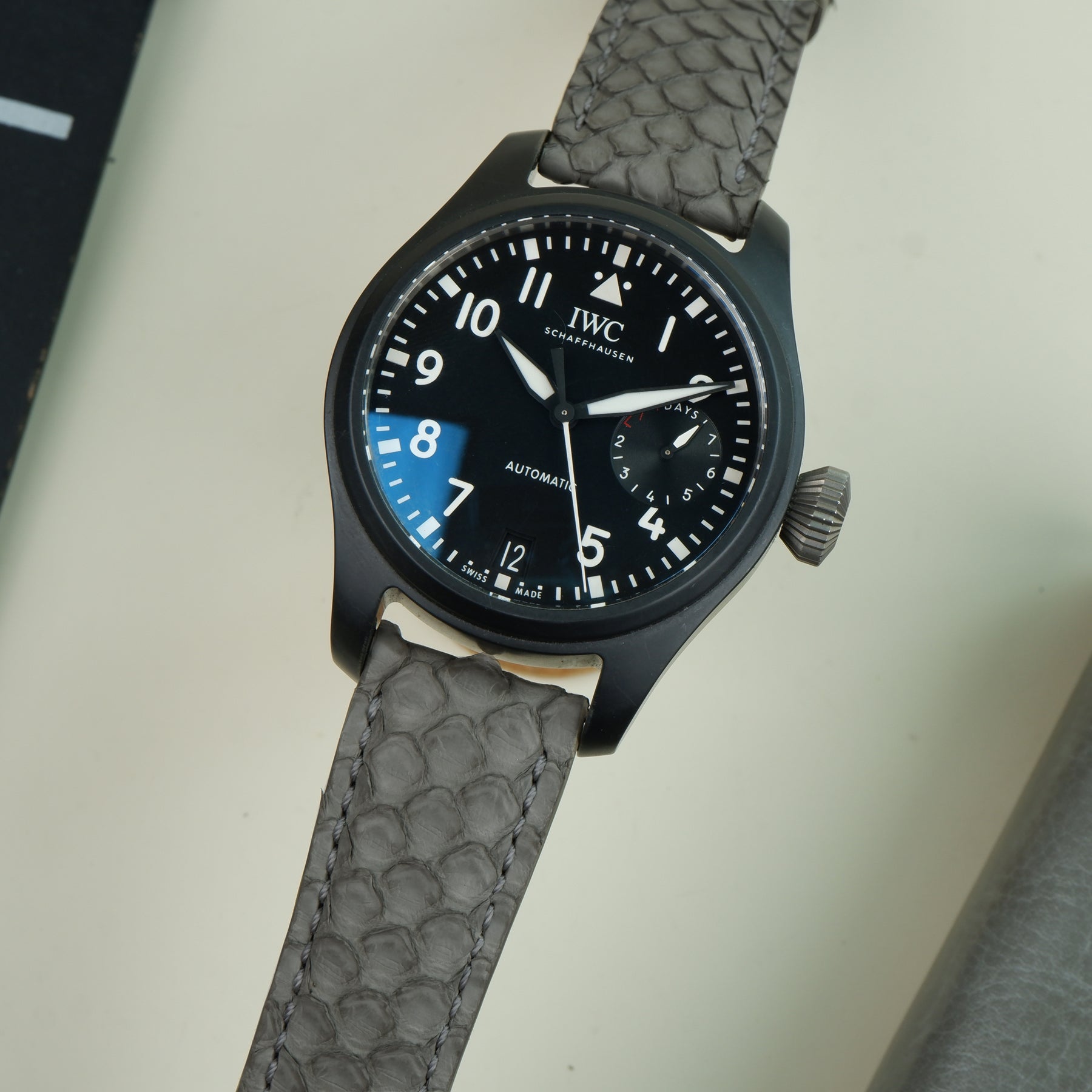 python straps™ | when designing the kammok® python... IWC Pilot Straps - Python Grey – Liger Straps