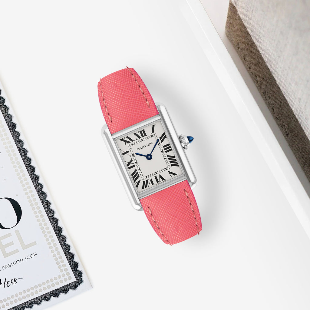 Cartier Tank Straps - Saffiano Pink – Liger Straps