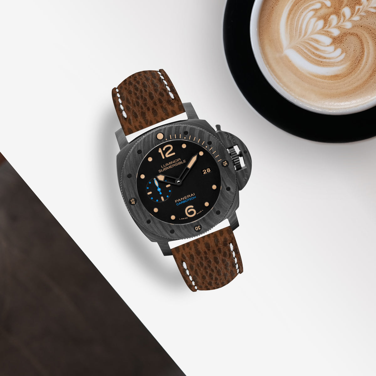 Panerai Submersible Straps - Tjakra Brown – Liger Straps