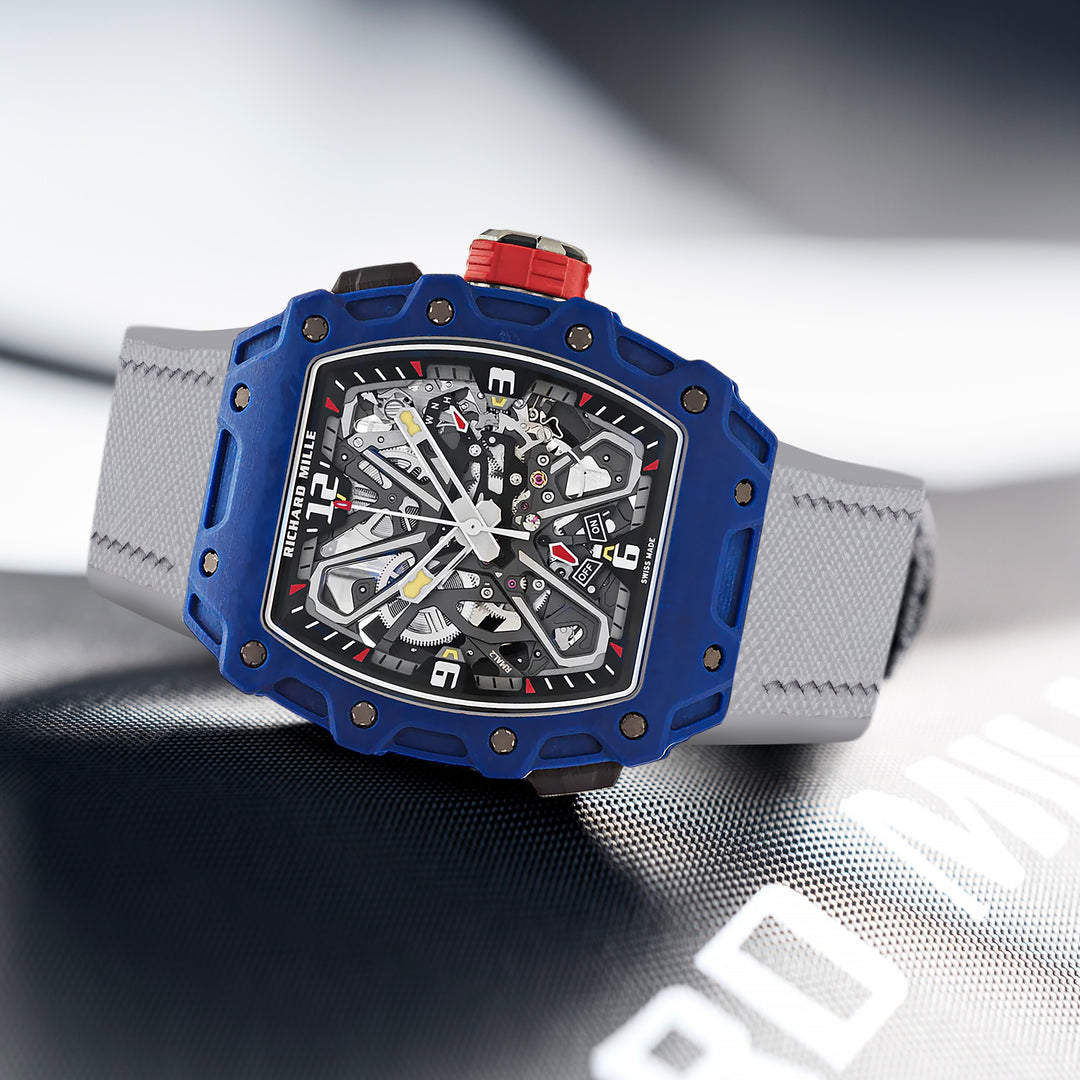 Richard Mille Straps - Velcro Saffiano Light Grey – Liger Straps