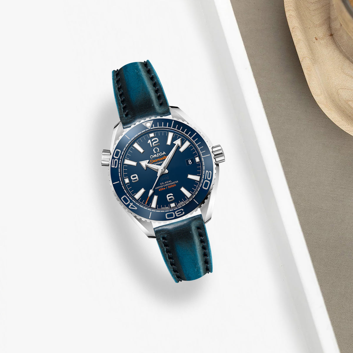 Omega Seamaster Planet Ocean Straps - Wraith Blue – Liger Straps