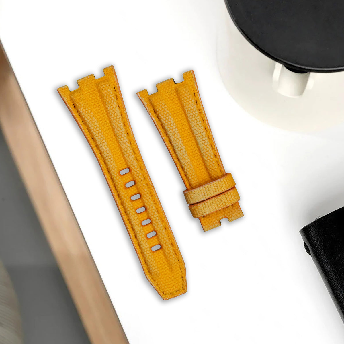 Ready Made Audemars Piguet 42mm Straps - AP Phantom Yellow for AP ROO ...
