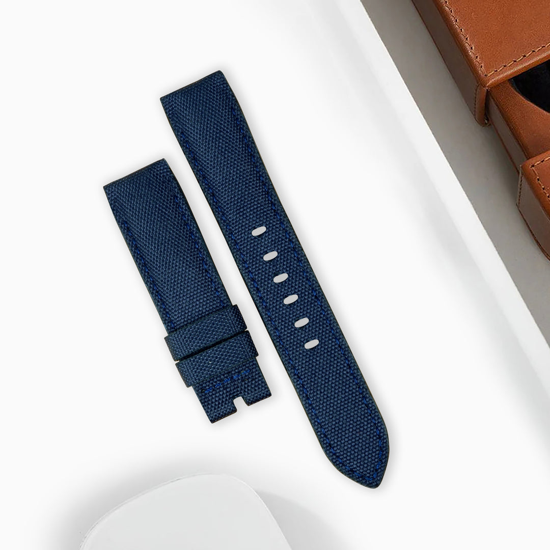 IWC Easx Change Straps - Canvas Navy Blue – Liger Straps