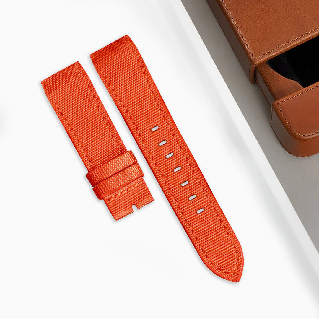 IWC Easx Change Straps - Canvas Orange – Liger Straps