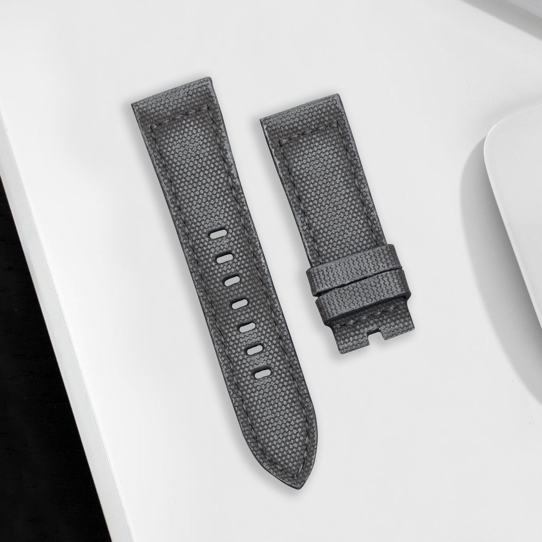 Panerai Luminor Straps - Vintage Canvas Grey – Liger Straps
