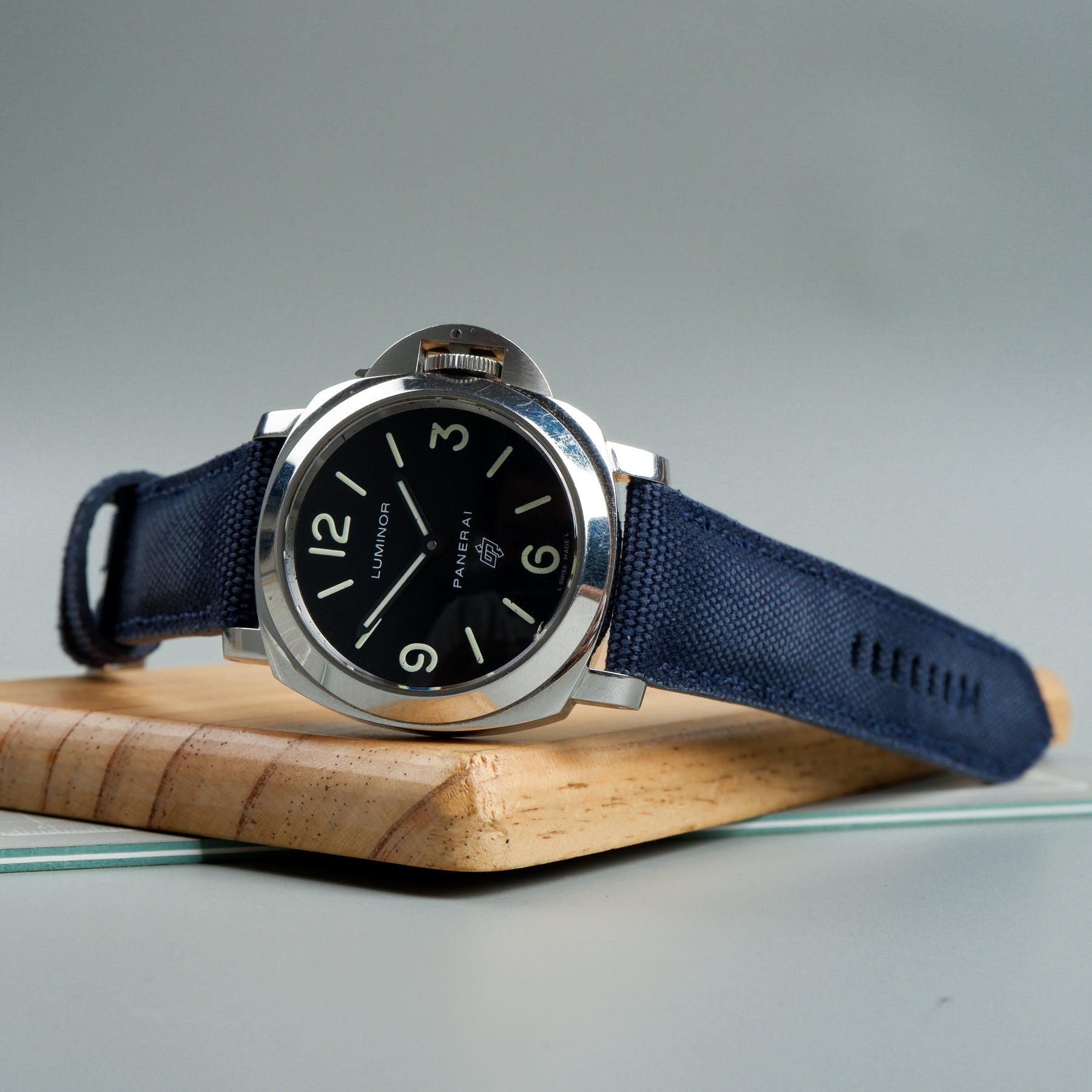 Panerai Luminor Straps Vintage Canvas Navy Blue Liger Straps