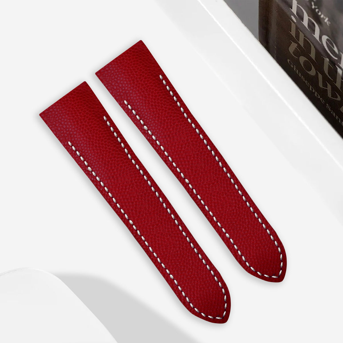 Cartier Santos 100 Straps - Caviar Red – Liger Straps